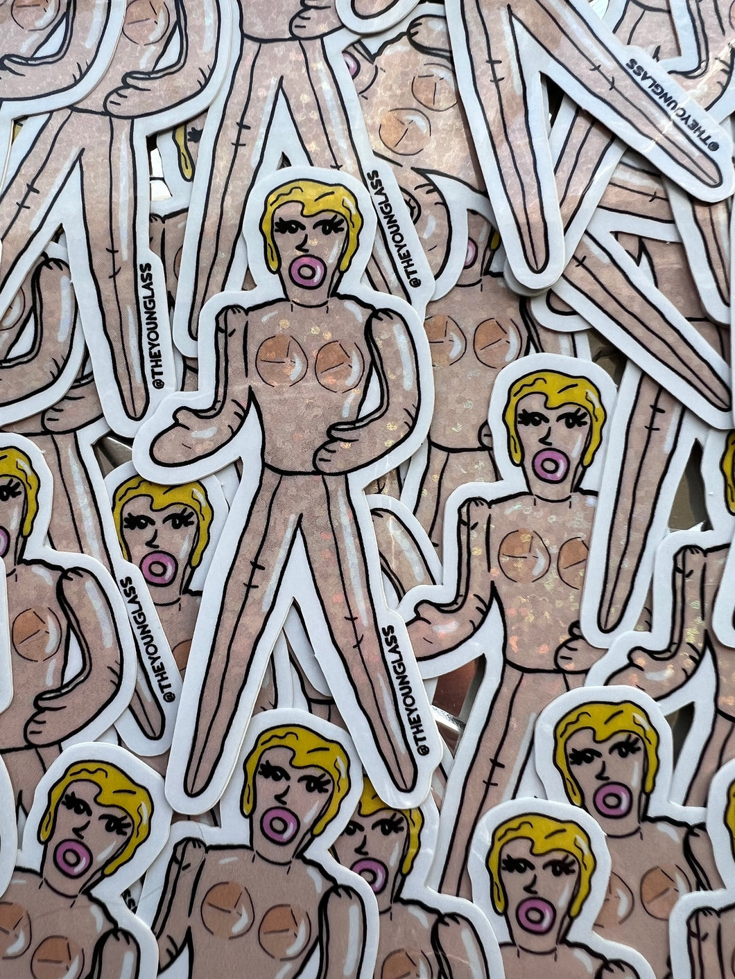 Adult Product Doll Sticker